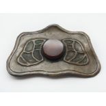 LARGE ART NOUVEAU STYLE BRONZE BROOCH