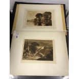 J M W TURNER PAIR OF ENGRAVINGS - LOT 7