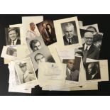 LARGE COLLECTION OF AUTOGRAPHS - VARIOUS POLITICIANS & OTHERS