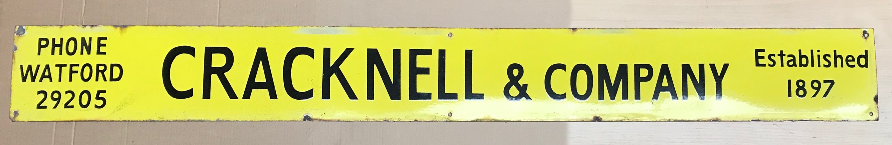 TWO CRACKNELL'S ENAMEL SIGNS - Image 7 of 12