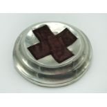 RED CROSS HALLMARKED SILVER PIN CUSHION