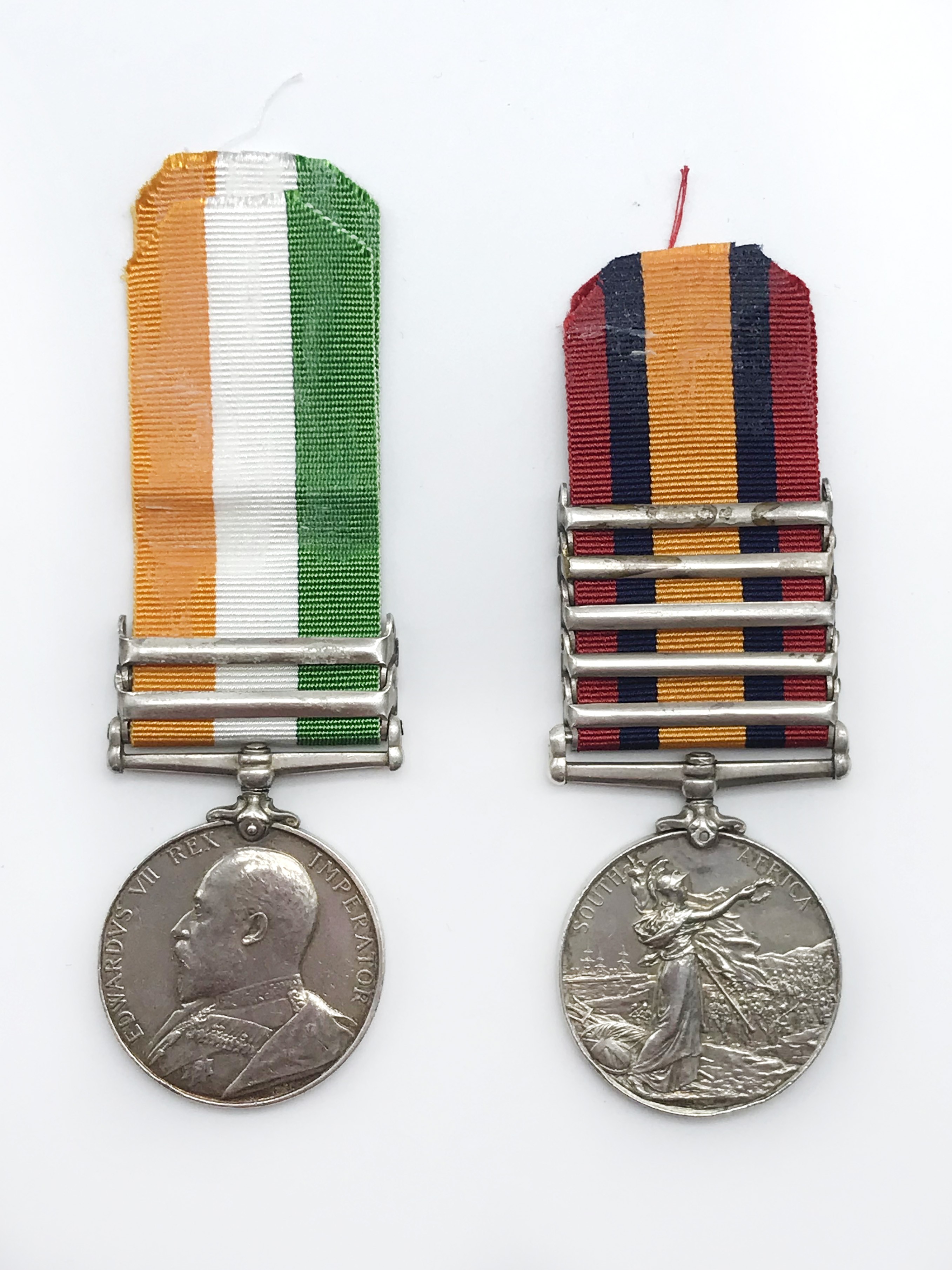 PAIR OF ANGLO-BOER WAR QUEEN'S AND KING'S SOUTH AFRICA MEDALS TO PTE J LACY 4790 WEST YORKSHIRE REGT - Image 2 of 11