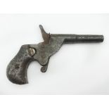 ANTIQUE CAST IRON STARTER PISTOL MARKED DRGM