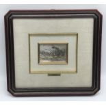 ITALIAN SILVER & GOLD FRAMED PICTURE