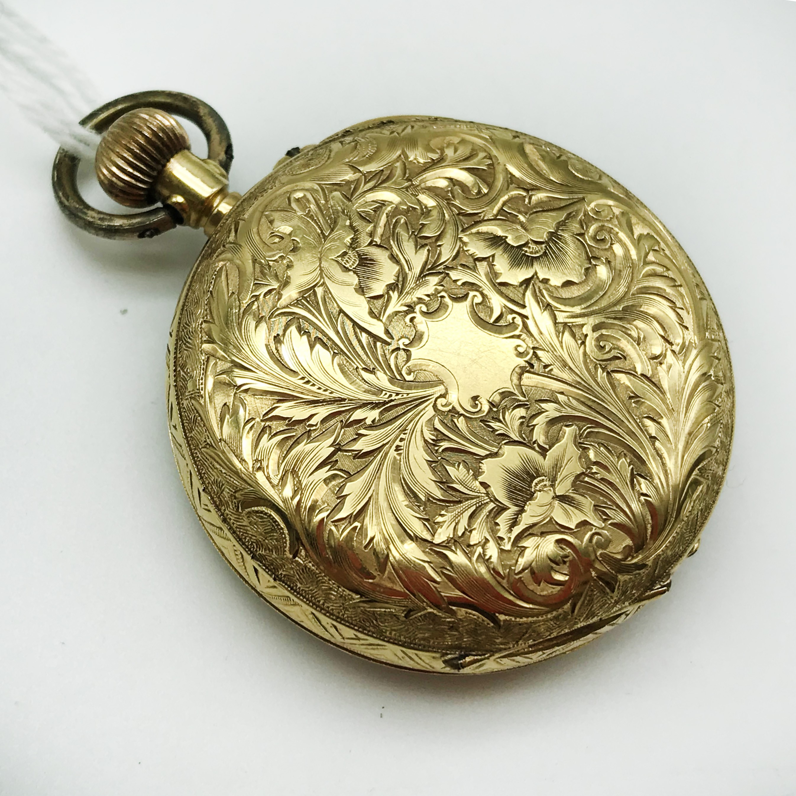 18K GOLD FOB WATCH IN WORKING CONDITION - Image 5 of 8