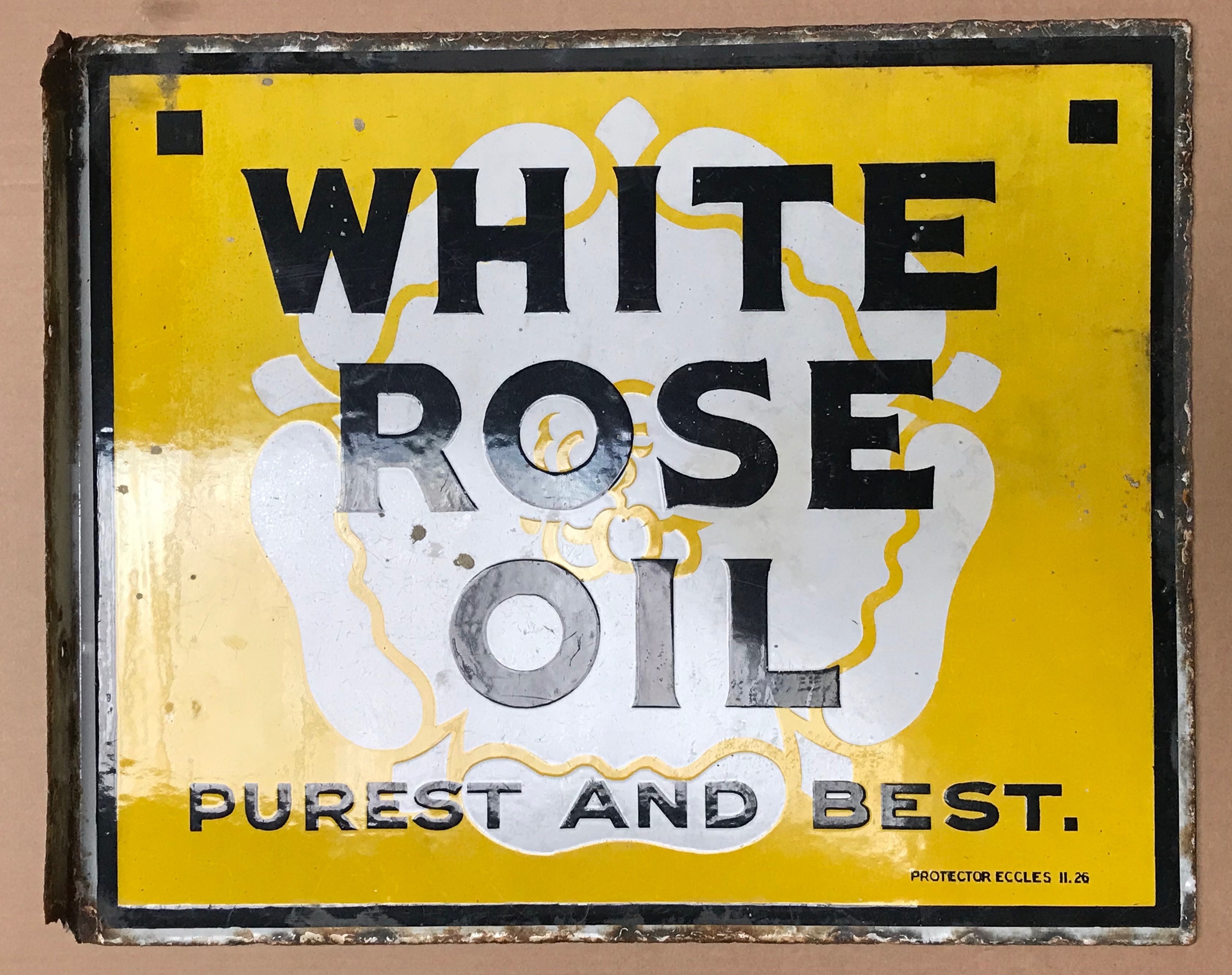 WHITE ROSE OIL ENAMEL SIGN - Image 3 of 5