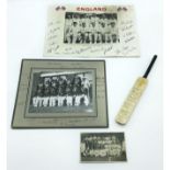 SMALL COLLECTION OF CRICKET MEMORABILIA