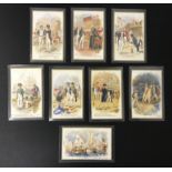 SET OF EIGHT OLD UNUSED POSTCARDS - LORD NELSON