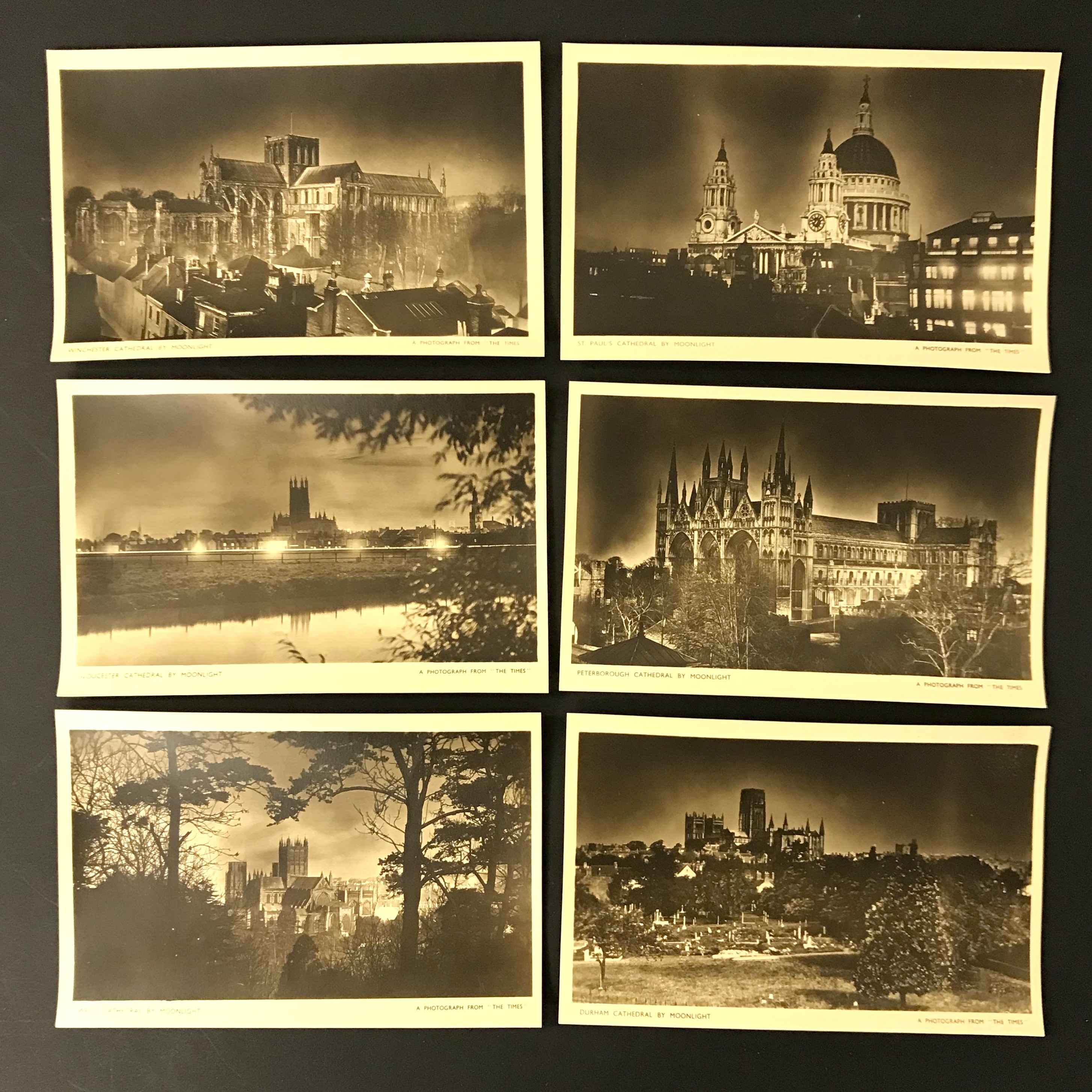 FOUR COMPLETE SETS OF SIX POSTCARDS BY THE TIMES - Image 5 of 5