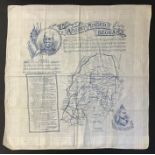 ANTIQUE BOER WAR COMMEMORATIVE HANDKERCHIEF C1900 - THE ABSENT MINDED BEGGAR