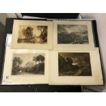 J M W TURNER FOUR ENGRAVINGS