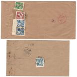 TWO EARLY CHINESE COVERS WITH STAMPS