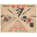 ADVERTISING COVER FOR COOPERATIVE AGRICOLE GENERALE DE LA FERE