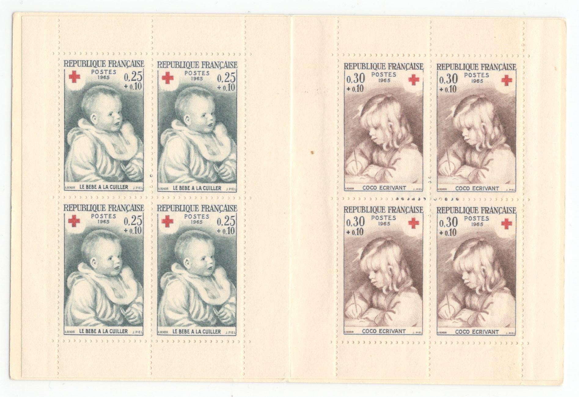 FRENCH RED CROSS STAMP BOOKLETS 1964 1965 1966 1968 1969 & FRENCH RED CROSS CHARITY STAMPS - Image 9 of 11