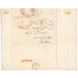 POSTAL HISTORY 1799 - ENTIRE WITH UNPAID PENNYPOST RICHMOND STAMP