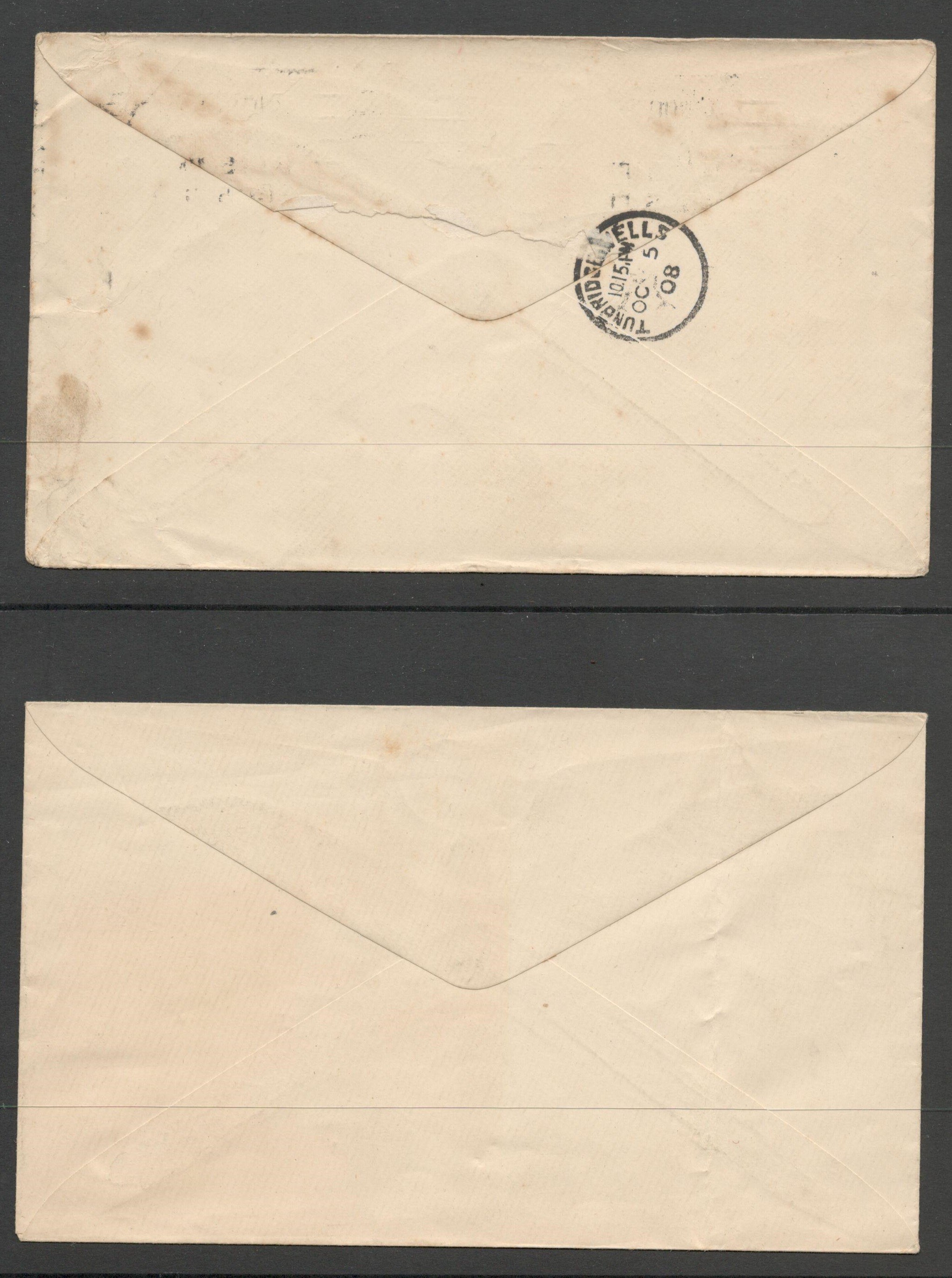 1908 ILLUSTRATED ENVELOPES BY JUNIOR PHILATELIC SOCIETY USED & UNUSED - Image 2 of 2