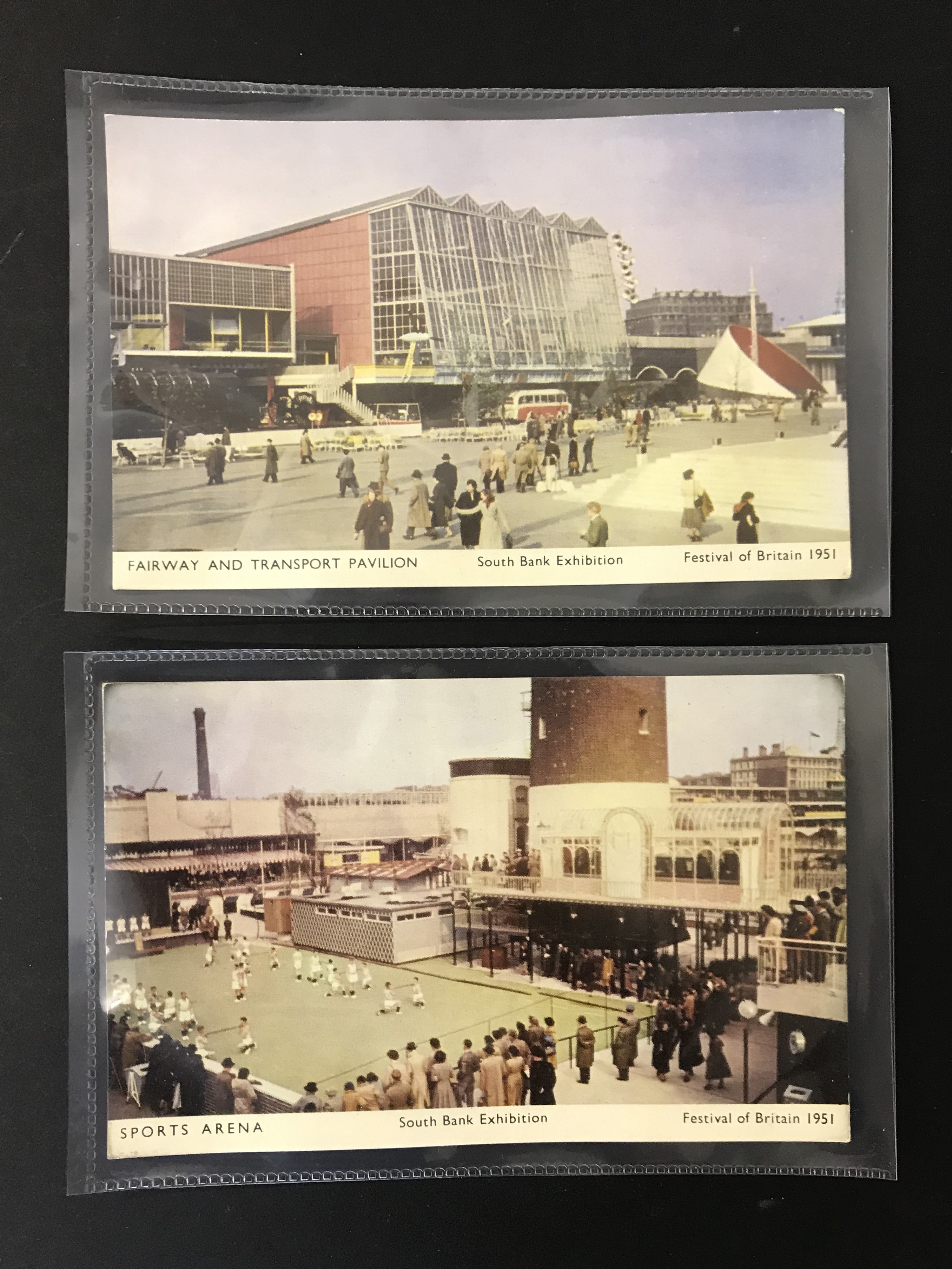 COMPLETE SET OF SIX FESTIVAL OF BRITAIN POSTCARDS - 6 JARROLD POSTCARDS - SOUTH BANK EXHIBITION - Image 4 of 6