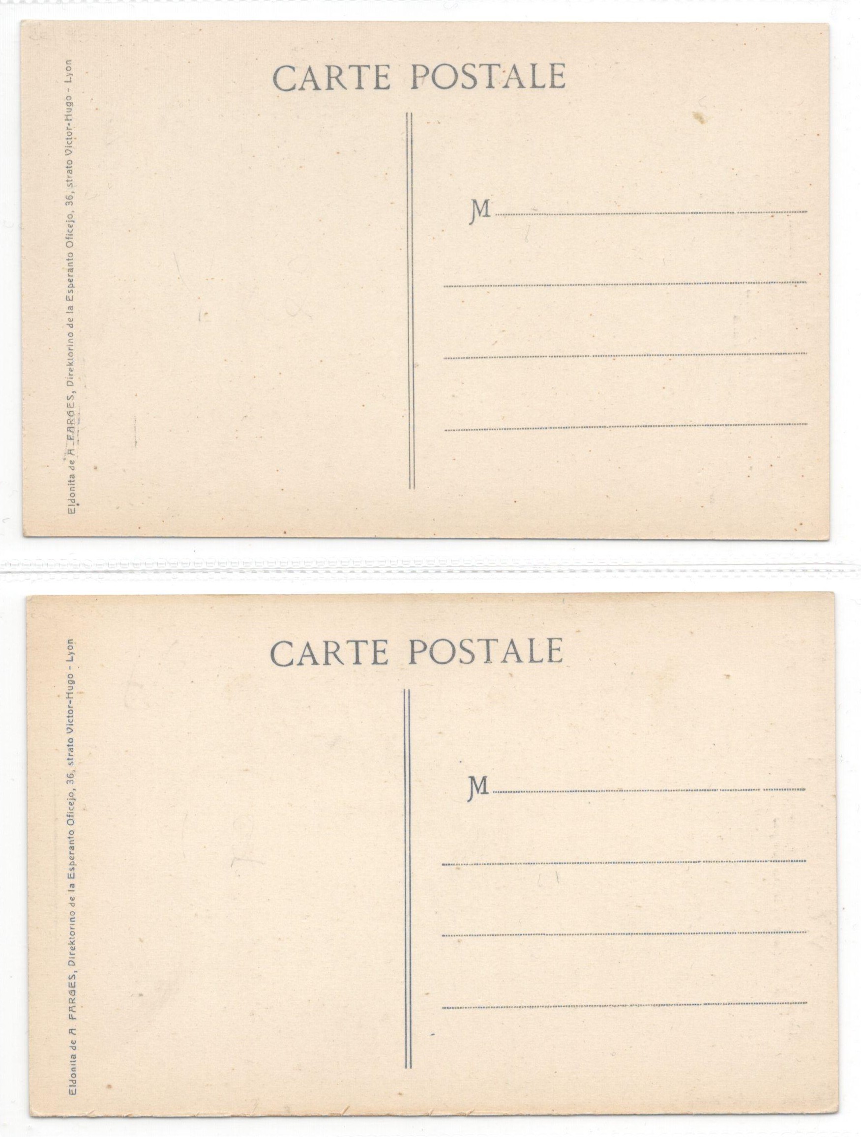 TWO ESPERANTO POSTCARDS - Image 2 of 2