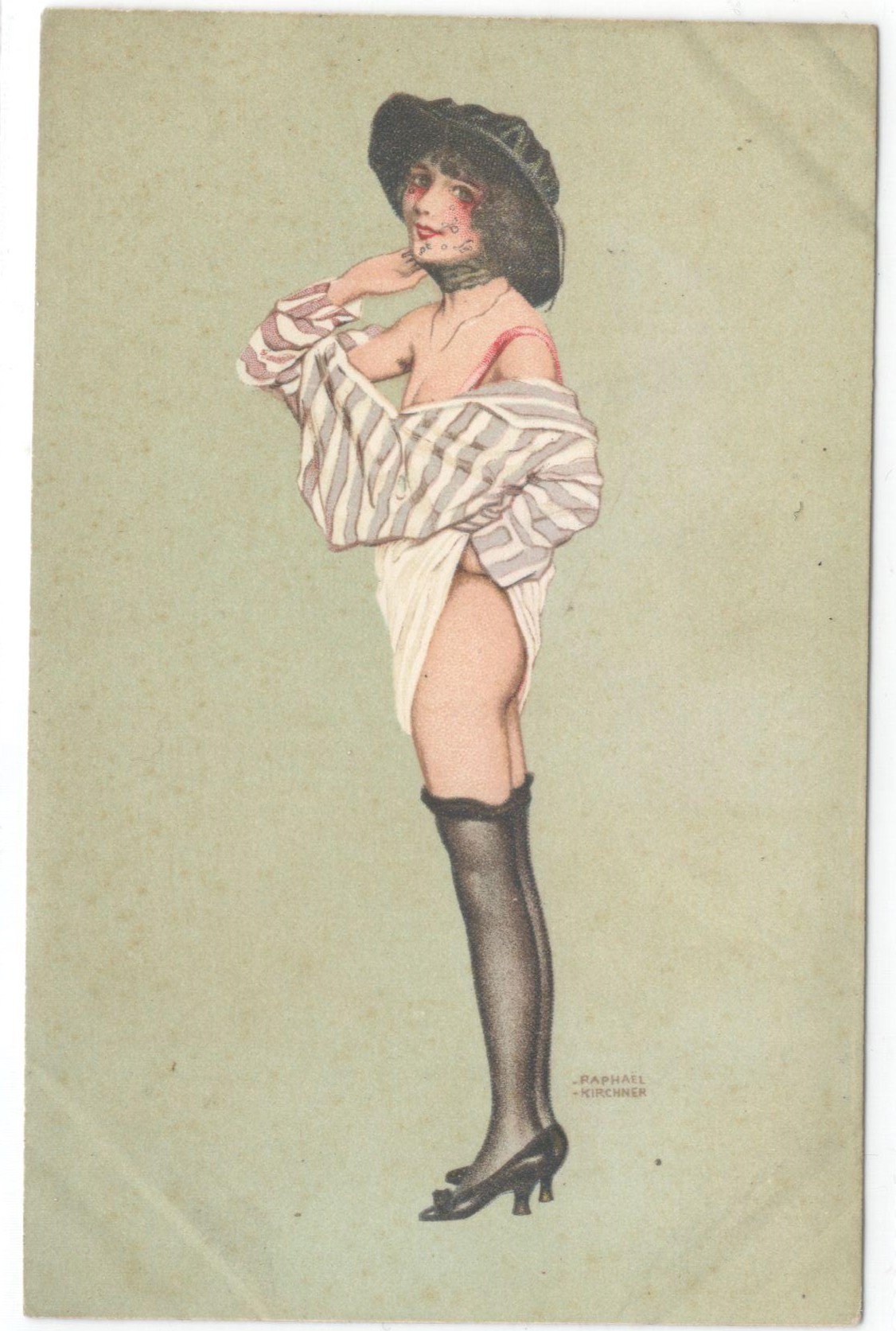 RAPHAEL KIRCHNER POSTCARD - LA PREMIERE VIOLETTE