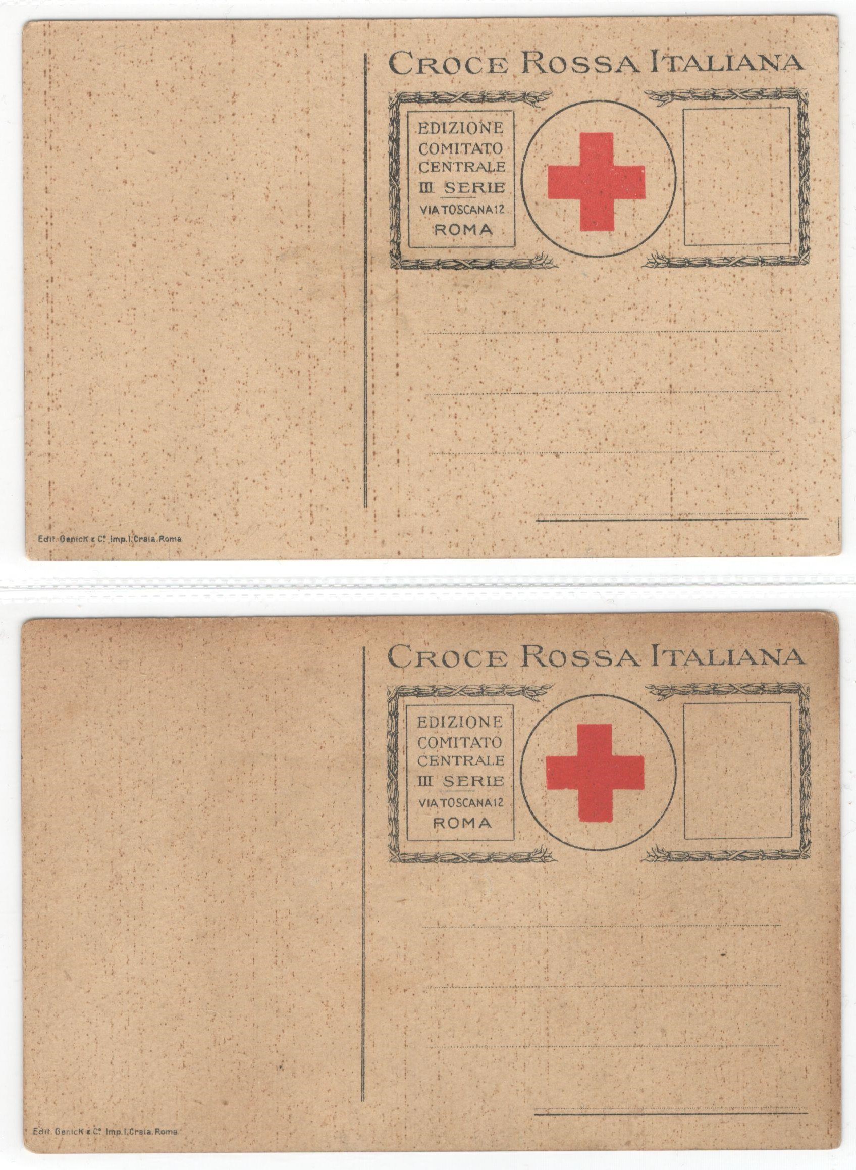 TWO VINTAGE ITALIAN RED CROSS POSTCARDS - CROCE ROSSA ITALIANA FRATTURE & ASFISSIA - Image 2 of 2