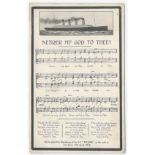 NEARER MY GOD TO THEE - SOUND POSTCARD - HYMN PLAYED BY BANDSMEN OF THE S.S. TITANIC