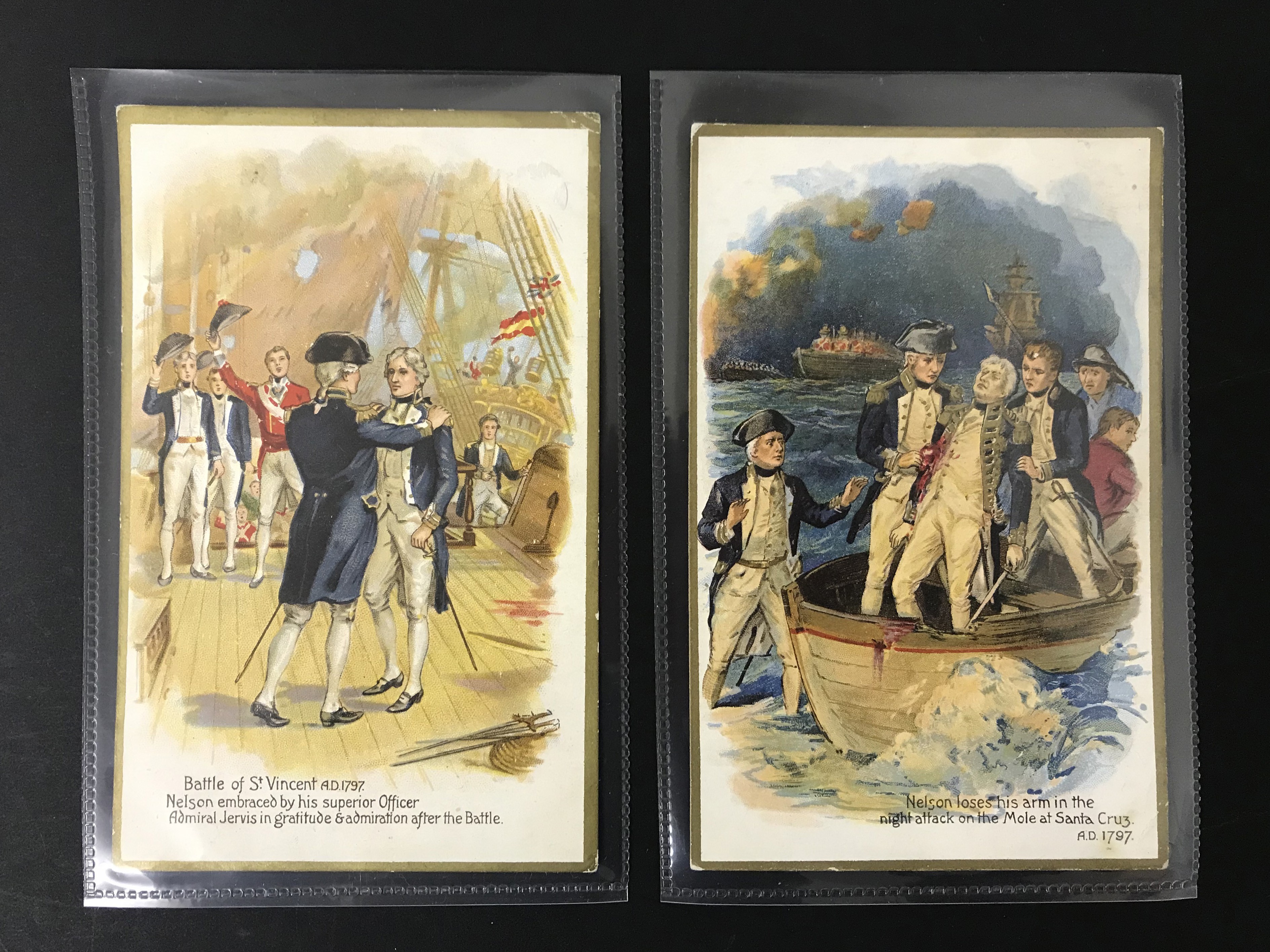 SET OF EIGHT OLD UNUSED POSTCARDS - LORD NELSON - Image 3 of 6