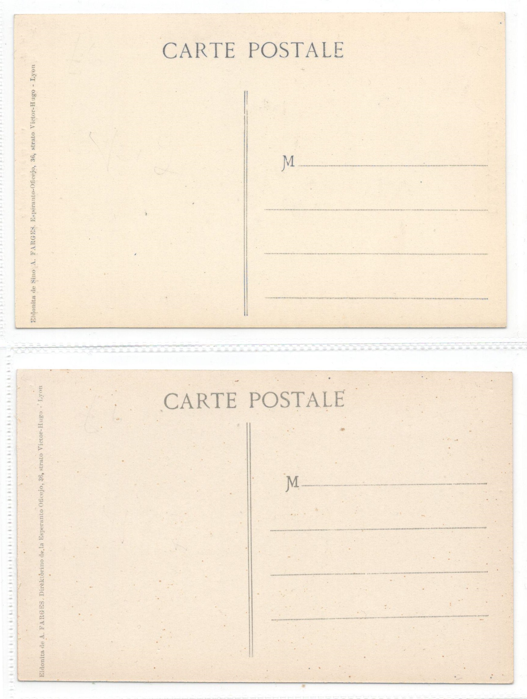 TWO ESPERANTO POSTCARDS - Image 2 of 2