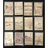 COMPLETE SET OF TWELVE ARTIST SIGNED COMIC POSTCARDS - NORFOLK BROADS