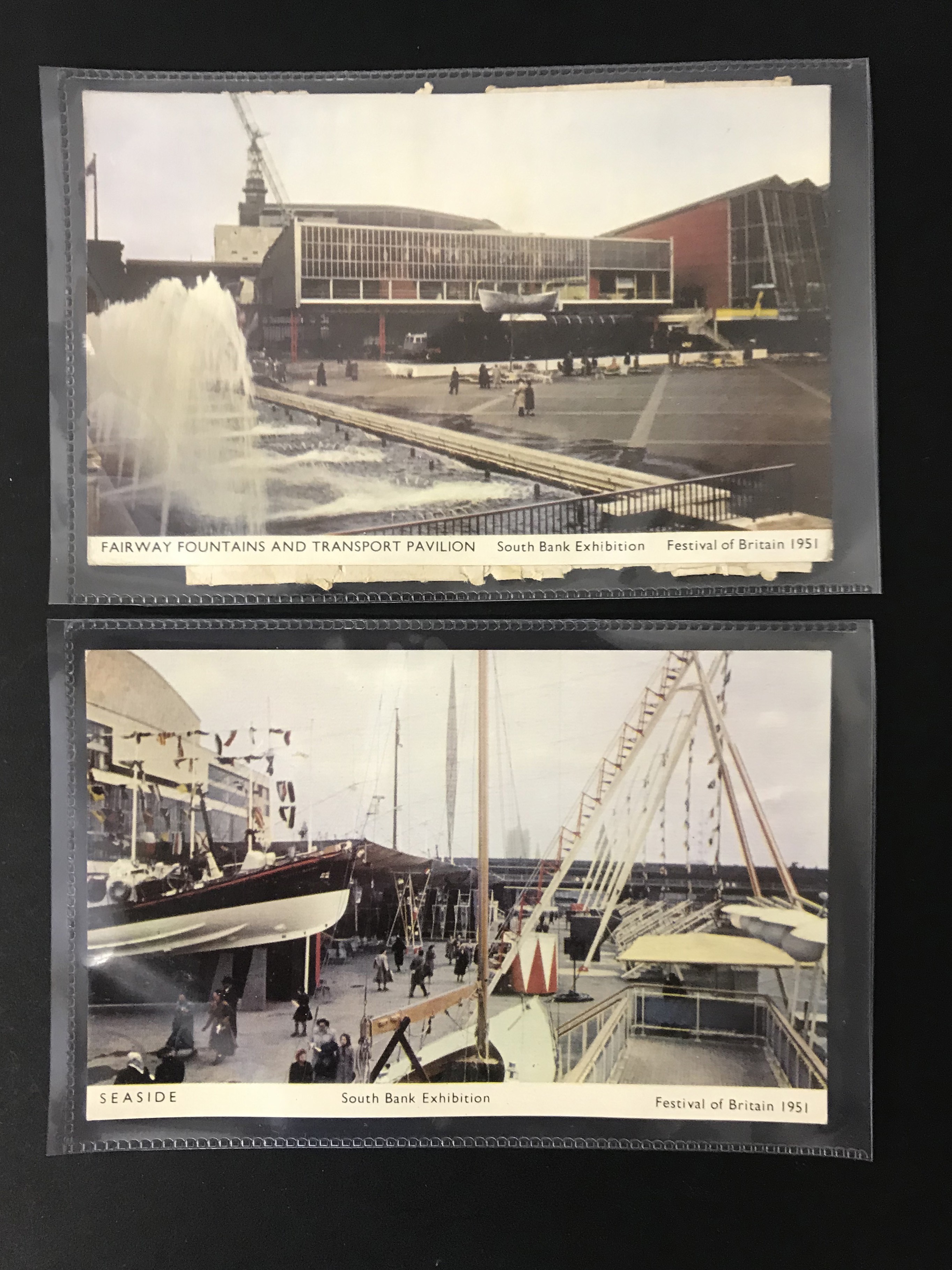 COMPLETE SET OF SIX FESTIVAL OF BRITAIN POSTCARDS - 6 JARROLD POSTCARDS - SOUTH BANK EXHIBITION - Image 2 of 6