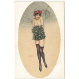 RAPHAEL KIRCHNER POSTCARD - LE MANCHON DE GUI