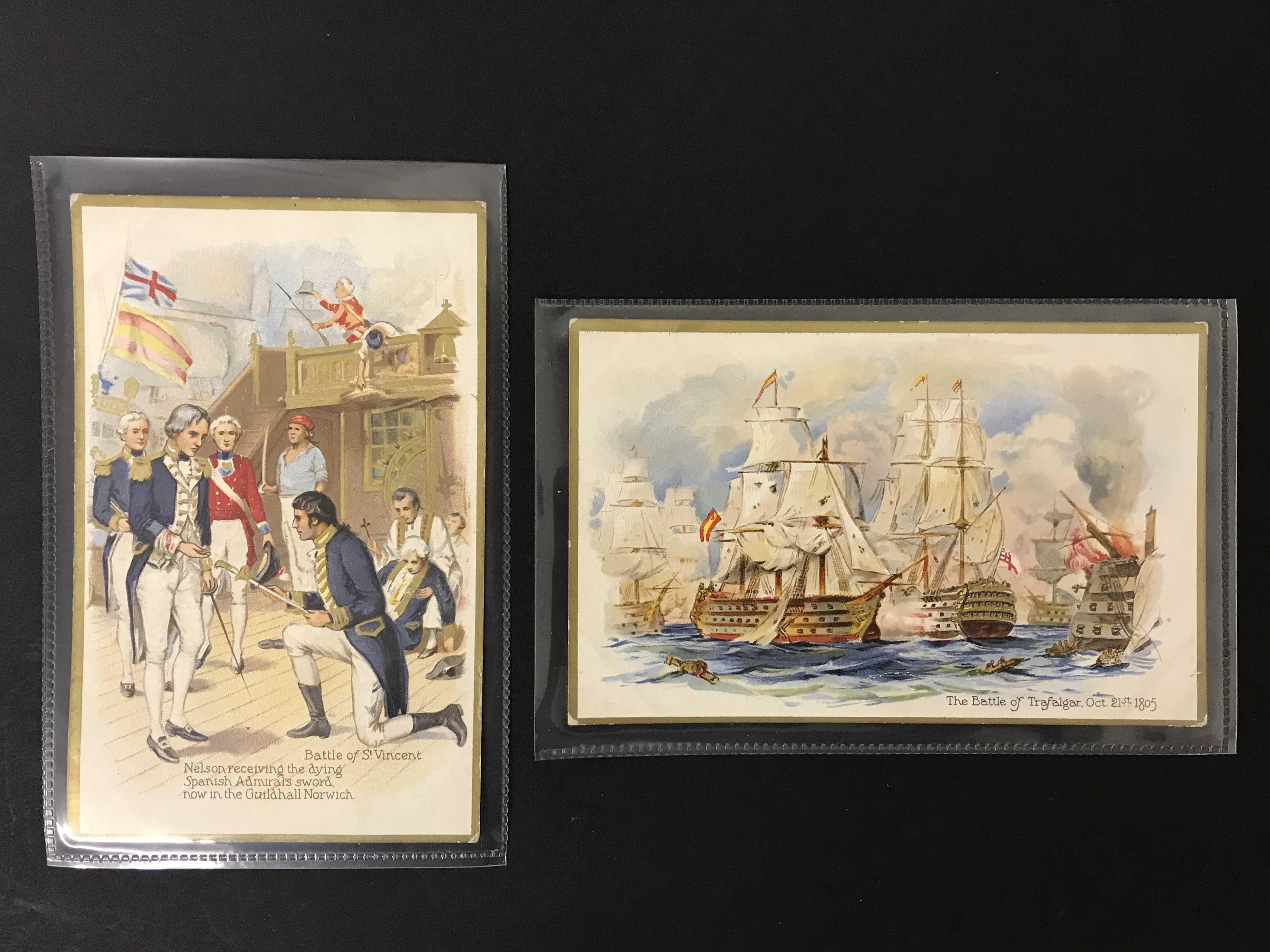 SET OF EIGHT OLD UNUSED POSTCARDS - LORD NELSON - Image 5 of 6