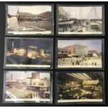 COMPLETE SET OF SIX FESTIVAL OF BRITAIN POSTCARDS - 6 JARROLD POSTCARDS - SOUTH BANK EXHIBITION