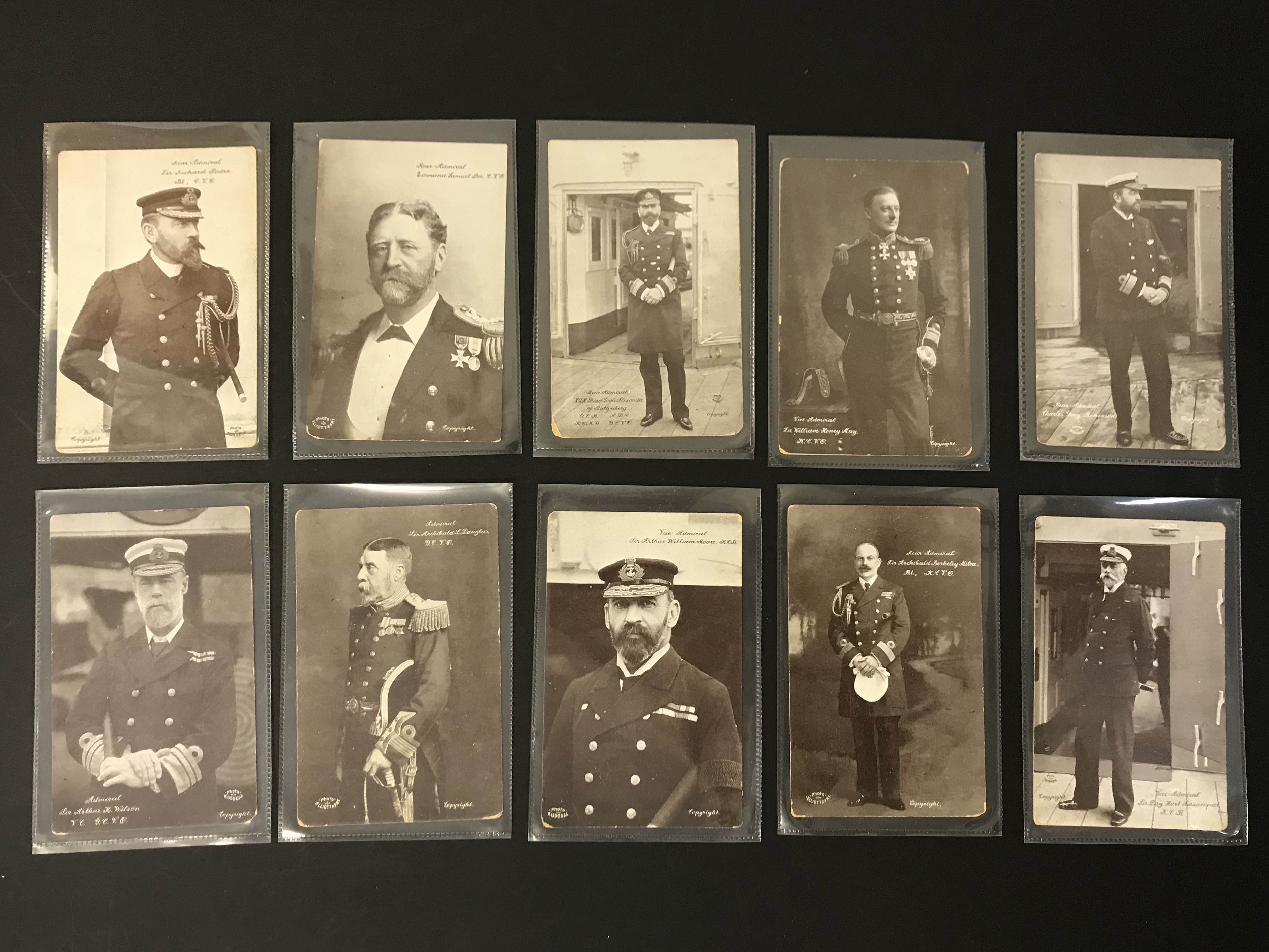 COMPLETE SET OF THE BRITISH ADMIRALS - THE STAR SERIES PRINTED IN BAVARIA