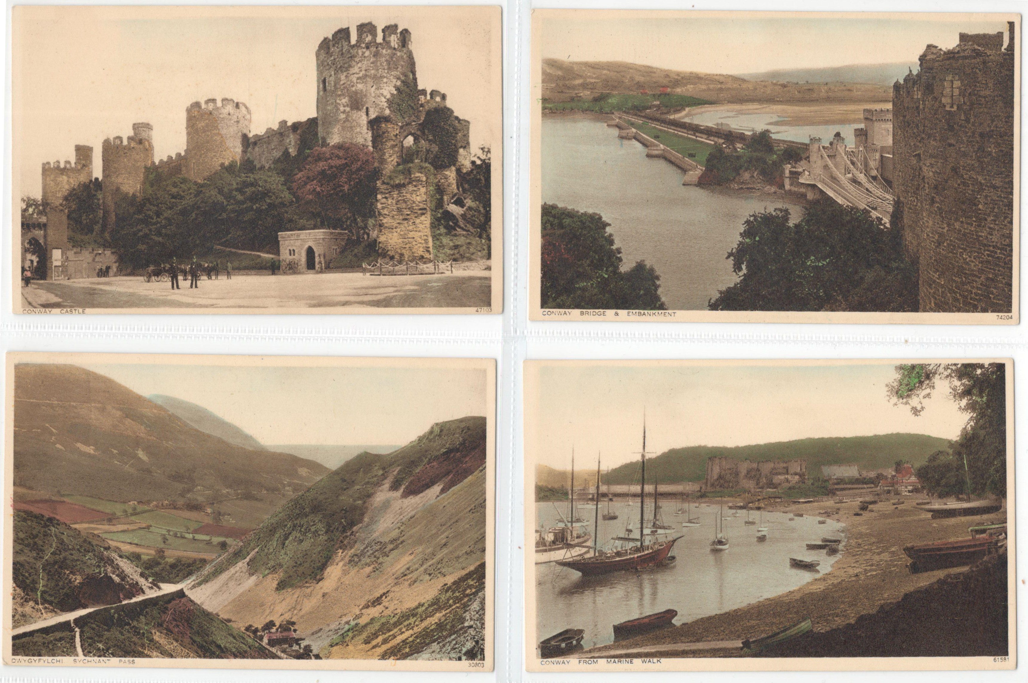 SET OF TEN POSTCARDS CONWAY