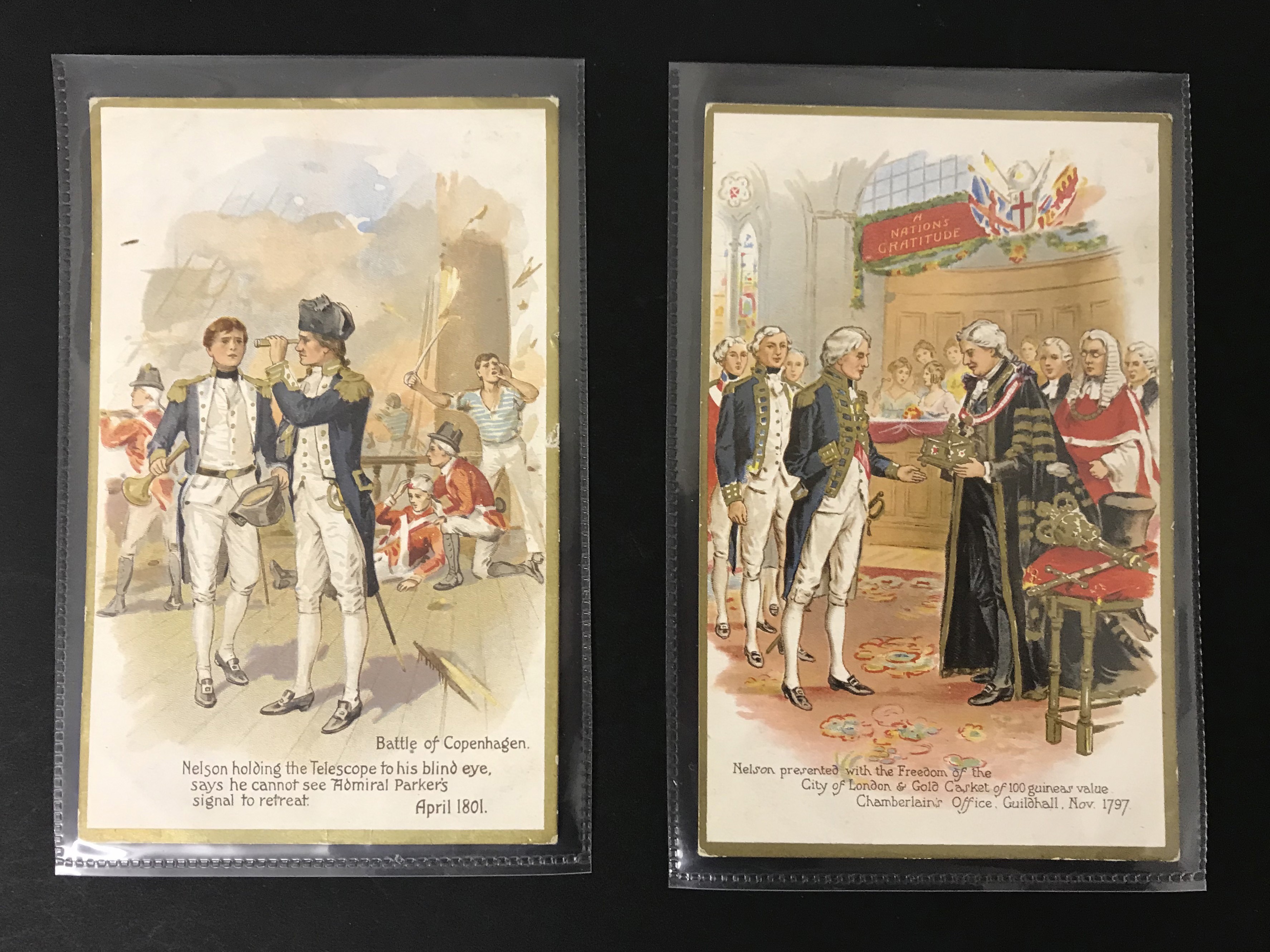 SET OF EIGHT OLD UNUSED POSTCARDS - LORD NELSON - Image 2 of 6