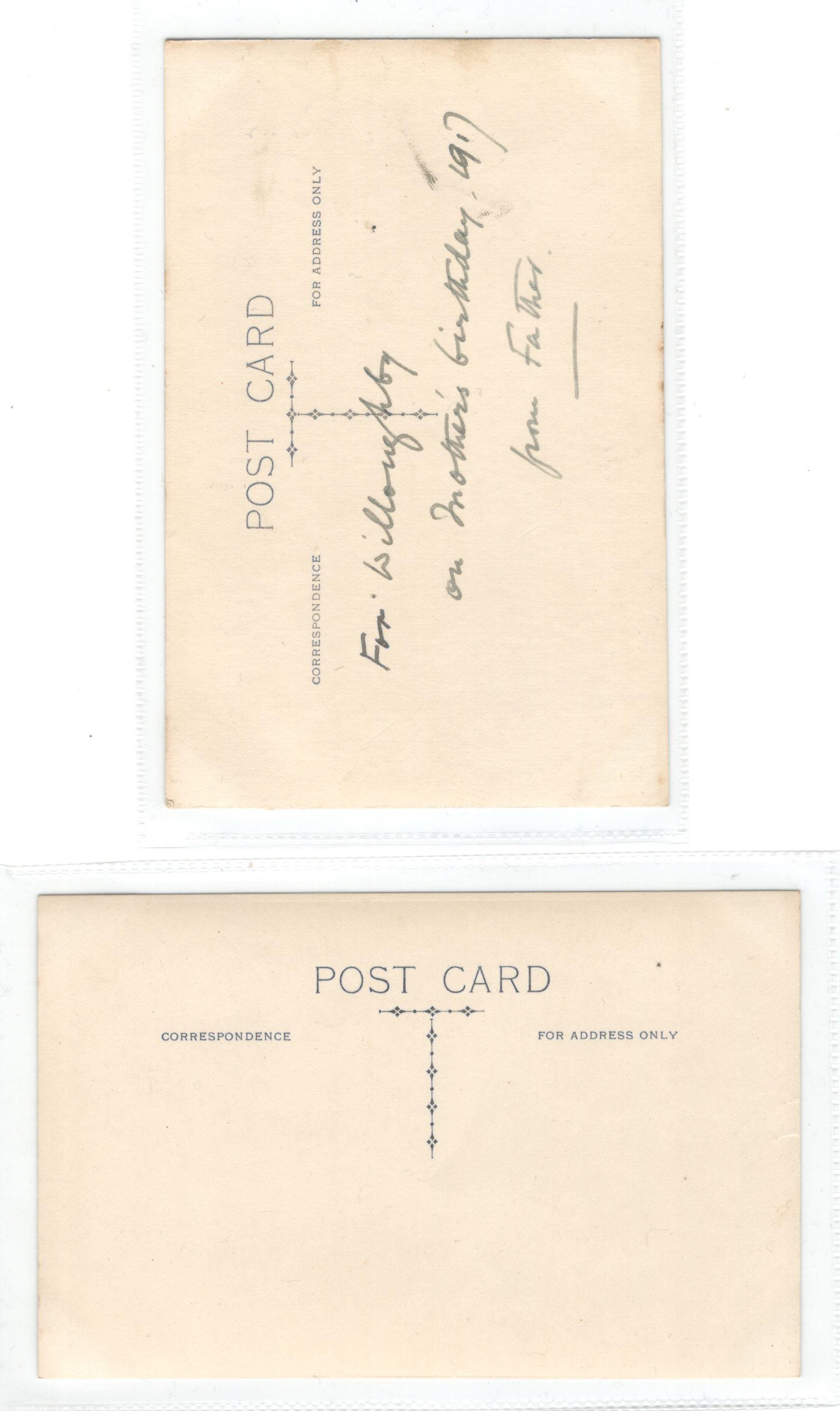 TWO REAL PHOTO POSTCARDS SHOWING ZEPPELIN - Image 2 of 2