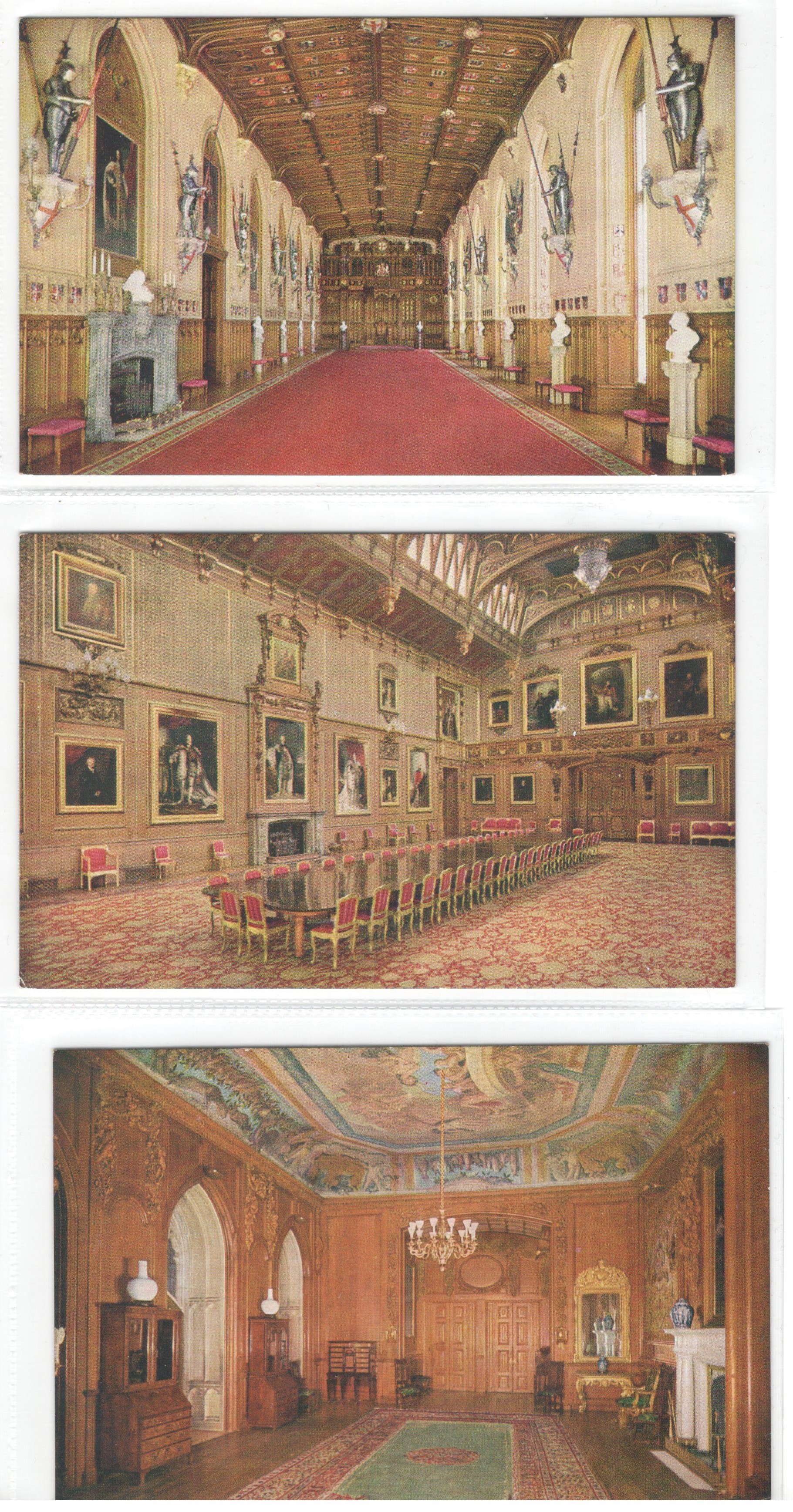 RAPHAEL TUCK SET OF SIX POSTCARDS - THE STATE APARTMENTS WINDSOR CASTLE - SET C - Image 2 of 3