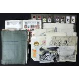 SELECTION OF VARIOUS EPHEMERA & STAMPS RELATED TO GENE VALERIE BURDETT - WOMENS ROYAL NAVAL SERVICE