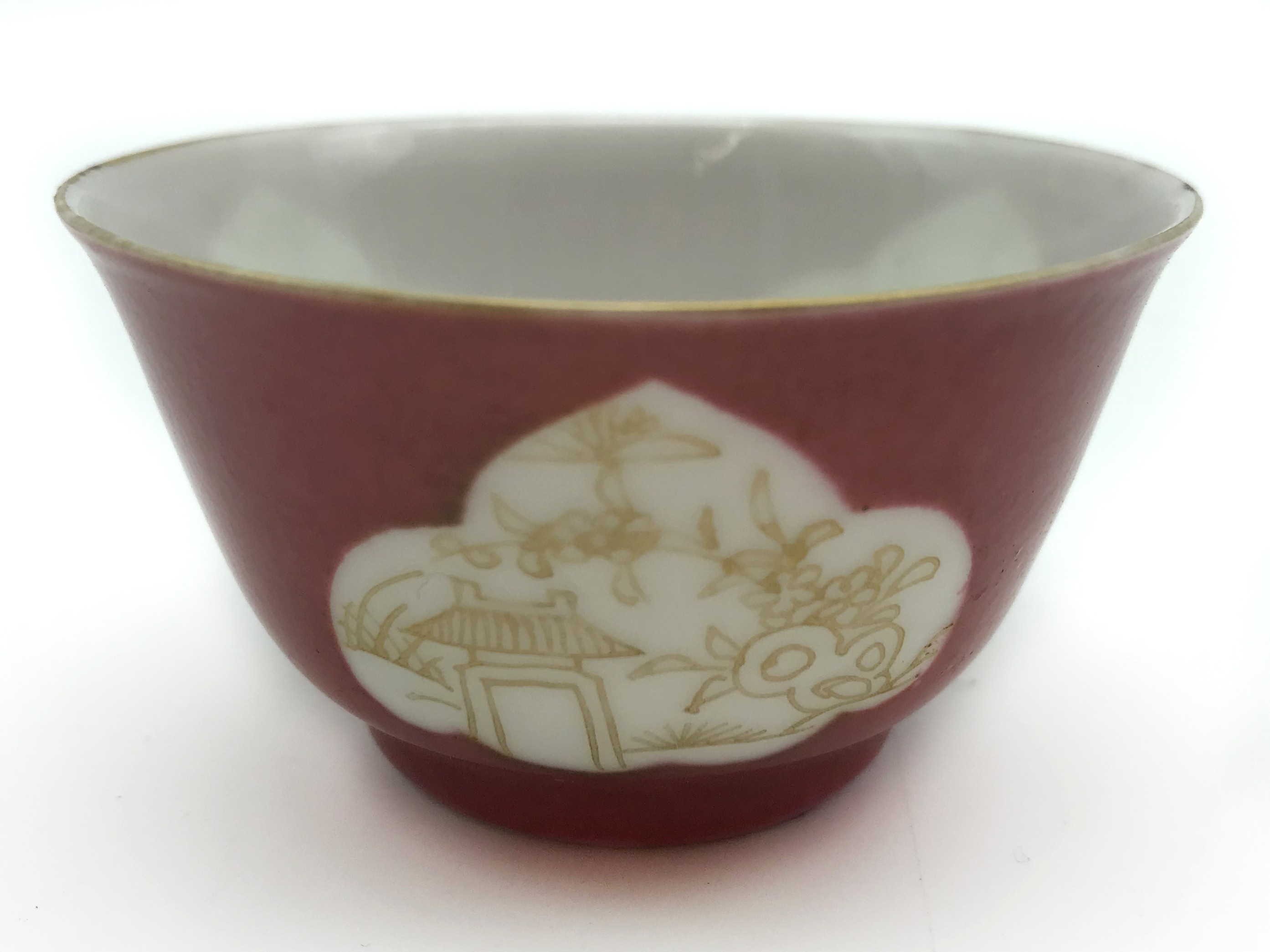 NINE ORIENTAL TEA CUPS AND TWO SAUCERS - Image 5 of 10