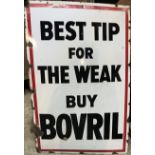 LARGE ENAMEL SIGN BOVRIL