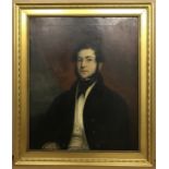 19th Century oil on canvas. “Portrait of a Gentleman Named as James Fernandez”.