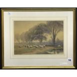 FRAMED PAINTING OF W. E. WALKER SIGNED WATERCOLOUR