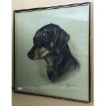 MARJORIE COX PASTEL OF A DOG