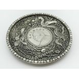 CHINESE SOUVENIR COIN DISH