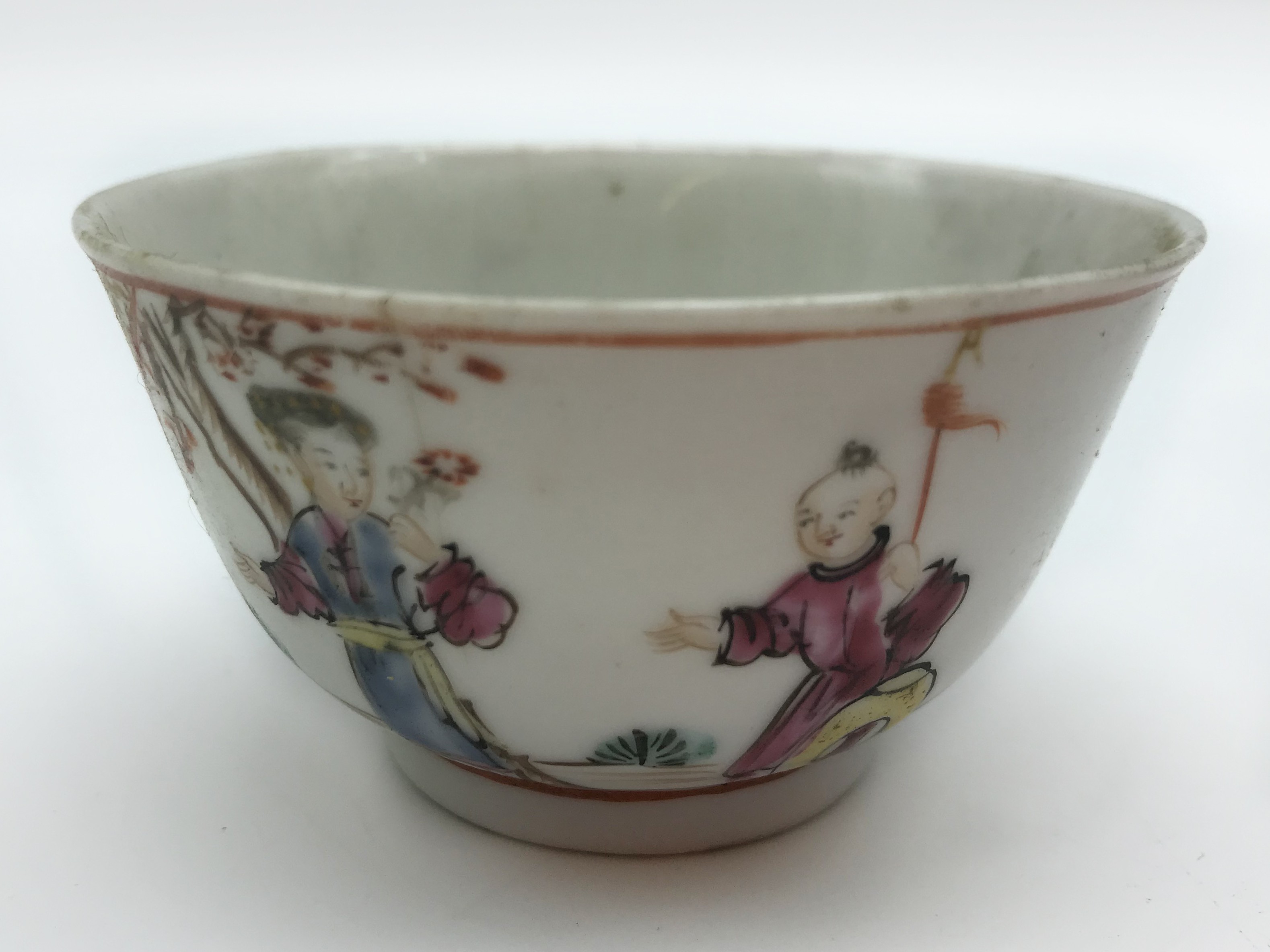 NINE ORIENTAL TEA CUPS AND TWO SAUCERS - Image 9 of 10