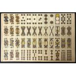 UNCUT SHEET OF PLAYING CARDS - ITALIAN