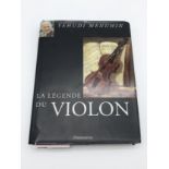 SIGNED COPY OF YEHUDI MENUHIN BOOK LA LEGENDE DU VIOLON & THE TICKETS OF THE CONCERT