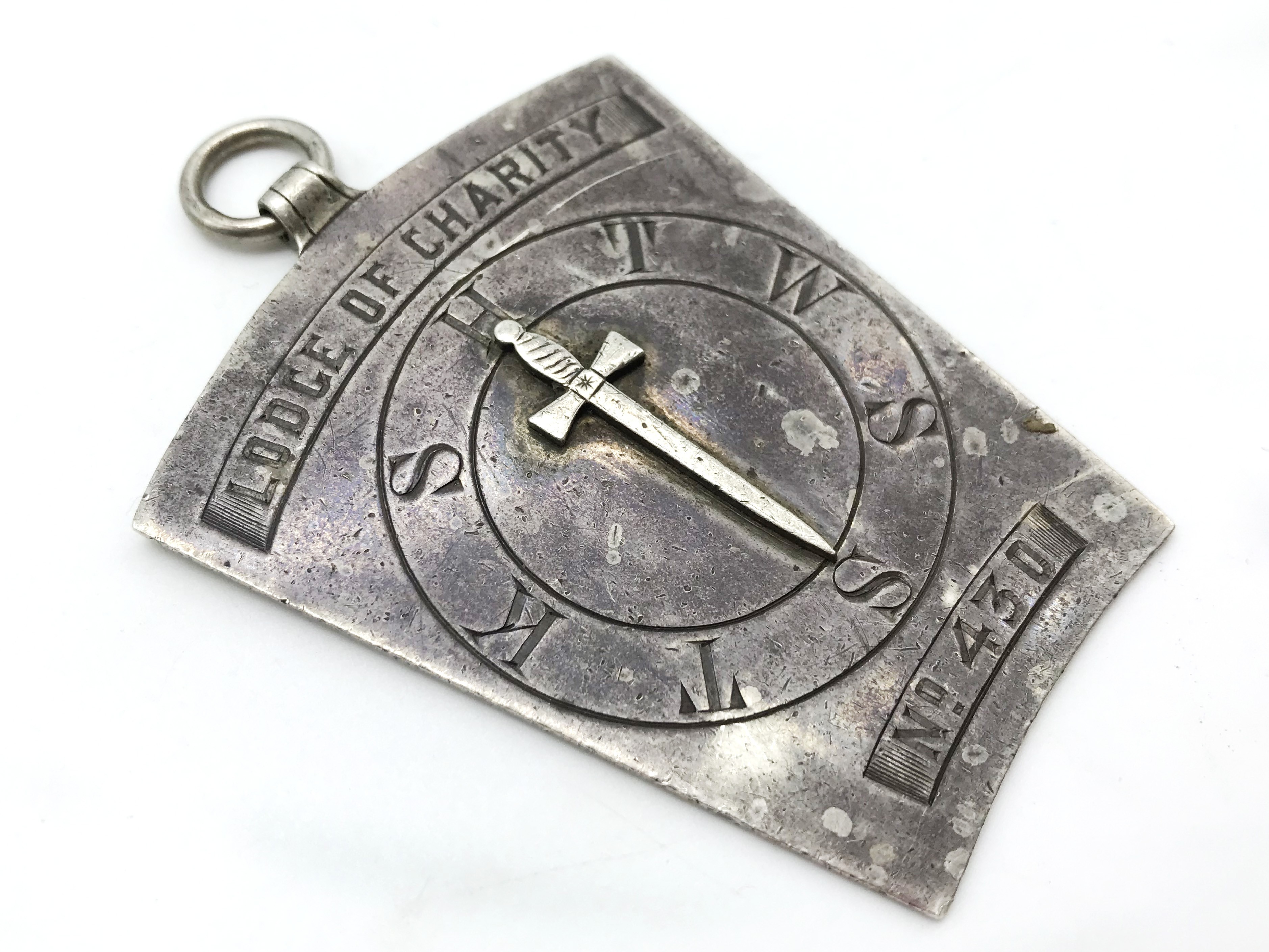 LARGE HALLMARKED SILVER MASONIC JEWEL FOR LODGE OF CHARITY - Image 3 of 6