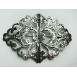 LARGE HALLMARKED SILVER BROOCH MADE OF ANTIQUE NURSES BUCKLE FROM 1907/8 BY ADIE & LOVEKIN LTD