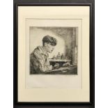 EDGAR HOLLOWAY SIGNED ETCHING
